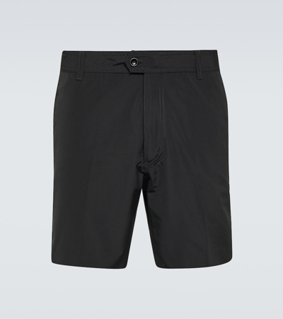 Tom Ford Men's Technical Micro Faille Tailored Shorts In Black