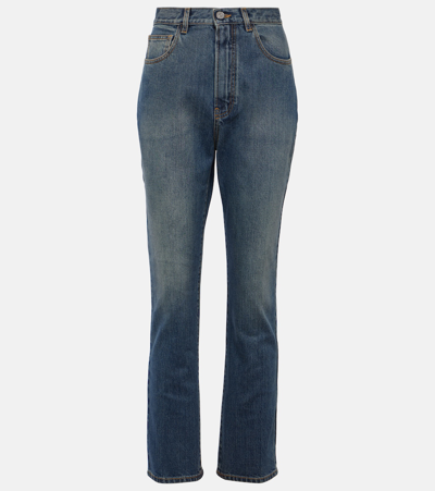 Alaïa High-rise Slim Jeans In Blue