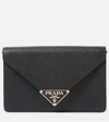 Prada Schultertasche Small Aus Leder In Schwarz