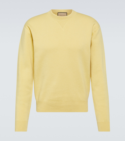 Gucci Cashmere Sweater In Yellow