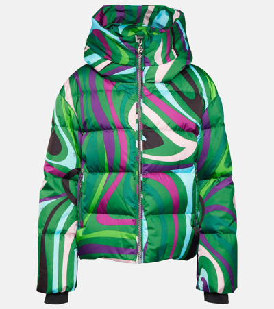 Pucci X Fusalp Printed Ski Down Jacket In Multicolour