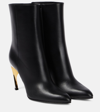 Alexander Mcqueen Mcqueen Armadillo Bootie In Black/silver/gold