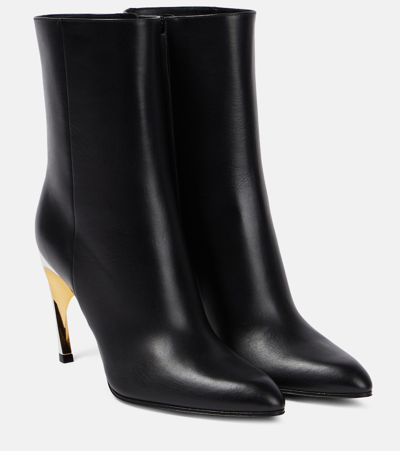 Alexander Mcqueen Lederstiefel In Black