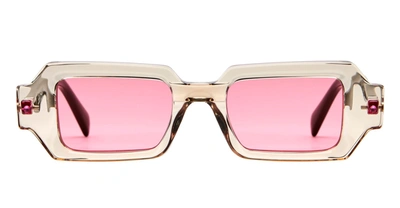 Kuboraum Mask Q9 - Cashmere Sunglasses In Crystal