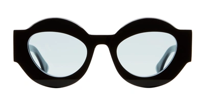 Kuboraum Mask X22 - Balck Shine Sunglasses In Black