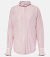 MARANT ETOILE SAOLI STRIPED COTTON SHIRT