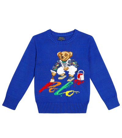 POLO RALPH LAUREN POLO BEAR COTTON SWEATER