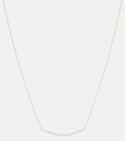 Anita Ko Crescent 18kt Yellow Gold Necklace With Diamonds