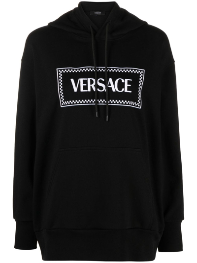 Versace Felpa Con Cappuccio In Black | ModeSens