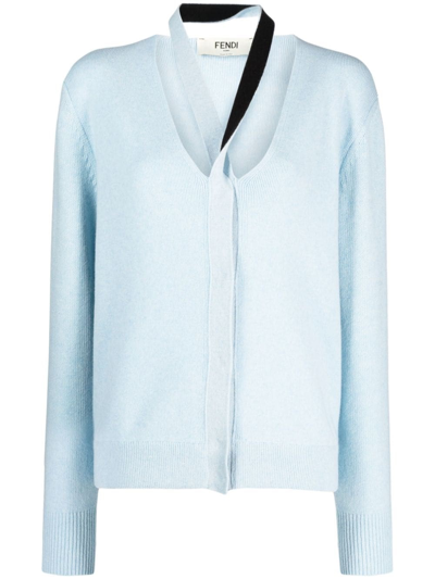 Fendi Wool And Cashmere Cardigan In Prisca