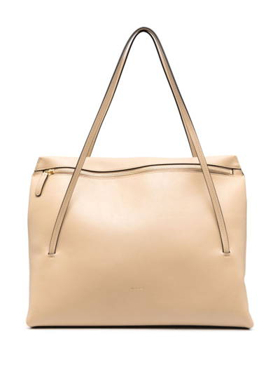 Wandler Medium Jo Leather Tote Bag In White