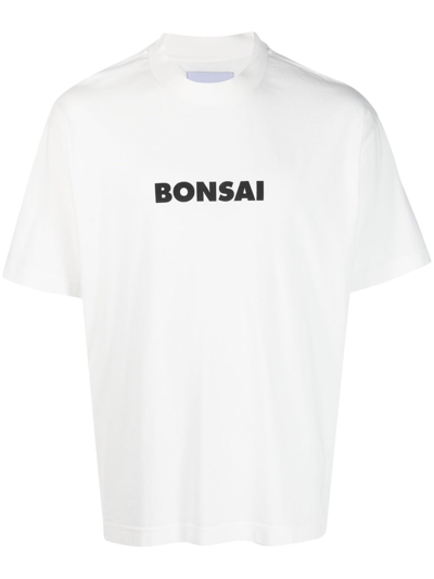 Bonsai Logo-print T-shirt In White