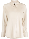 Nanushka Naum Vegan Leather Shirt In White