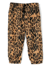 Mini Rodini Leopard-print Track Pants In White