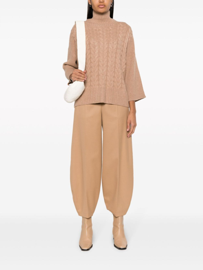 Max Mara Okra Jumper In Camel