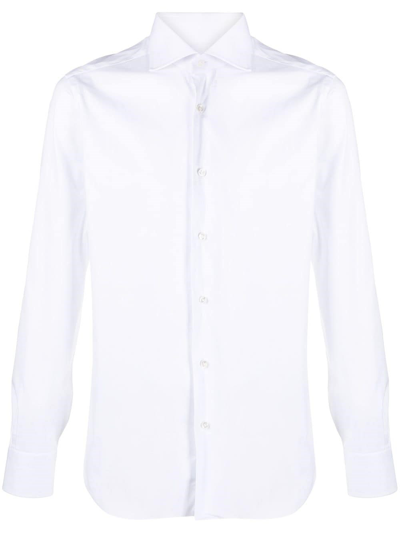 Barba Camicia Cotone Bianco In White
