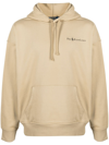 Polo Ralph Lauren Logo-print Jersey Hoodie In Beige