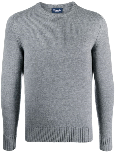 Drumohr Round Neck Sweater In Gray