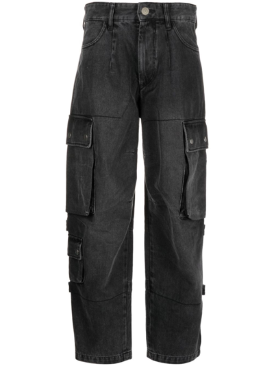 Isabel Marant Cargo Jeans In Black