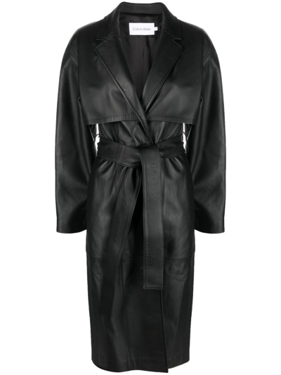 Calvin Klein Trench In Nero