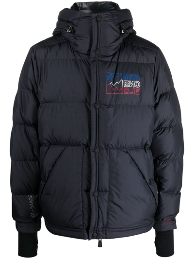 Moncler Cristaux Padded Jacket In Blue