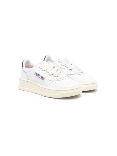 Autry Kids' Dallas Low-top Sneakers In White