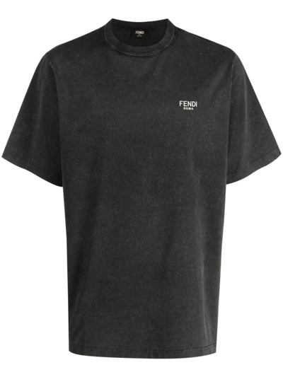 Fendi T-shirt In Black