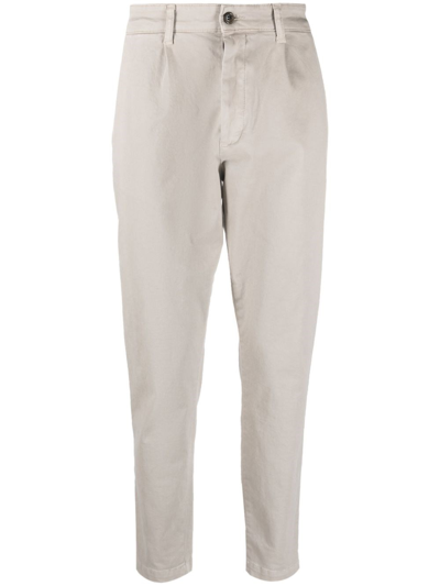 Haikure Mid-rise Chino Trousers In Grey