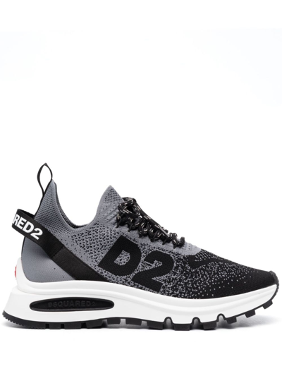 Dsquared2 Sneakers Tessuto Multicolor In Black