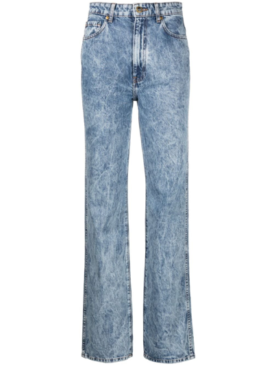 Khaite Danielle High-rise Straight-leg Jeans In Bryce