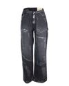 Andersson Bell Black Coated Jeans In Black