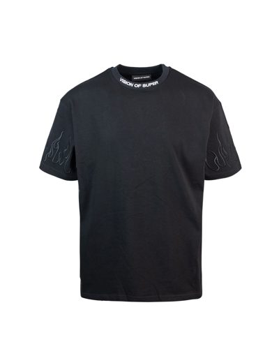 Vision Of Super T-shirt Black Flames