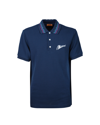 MISSONI BLUE POLO SHIRT WITH EMBROIDERED LOGO