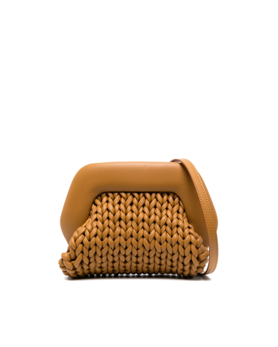 Themoirè Shoulder Bag "gea Knitted" In Brown