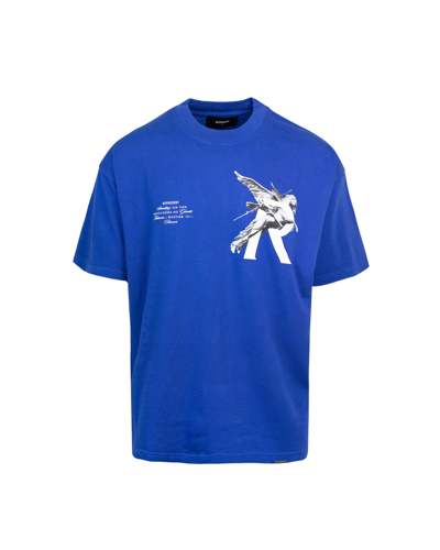 Represent Mens Cobalt Giants Relaxed-fit Cotton-jersey T-shirt In 109cobalt