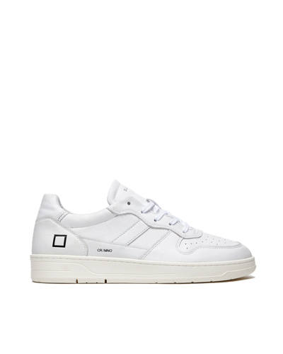 Date Sneaker Court 2.0 Mono White In Bianco