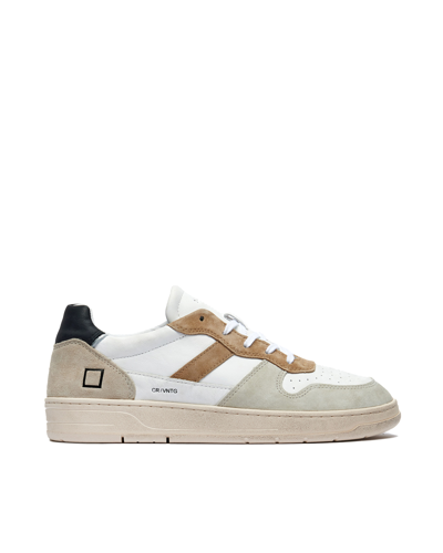 Date Step Calf Sneakers In White-natura