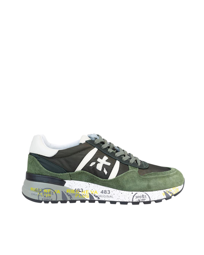 Premiata Green Landeck Sneakers In 6403green