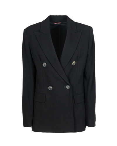 Max Mara Blazer ''king'' In Misto Viscosa In 004black