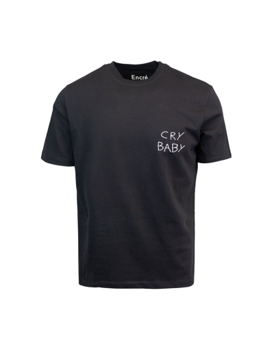 Encré. Cry Baby Cotton T-shirt In Black