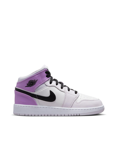 Nike Jordan 1 Mid Barely Grape (gs) In Viola