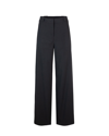 PATRIZIA PEPE WIDE BLACK TROUSERS