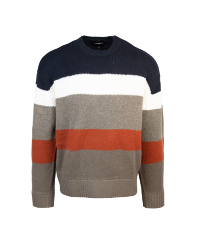 Emporio Armani Colorblock Intarsia Sweater In F908