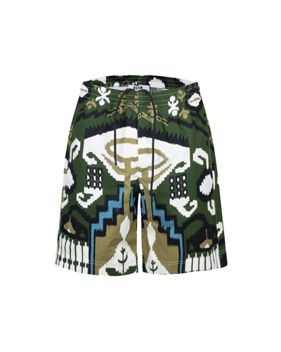 Msgm Graphic-print Deck Shorts In 23705137
