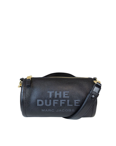 Marc Jacobs Black Leather The Duffle Bag In 001black