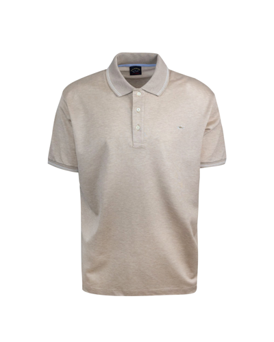 Paul & Shark Pique Polo Shirt With Embroidered Shark In 29