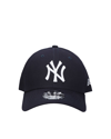 New Era Navy New York Yankees Team Color A-frame 9forty Adjustable Hat In Nvywhi