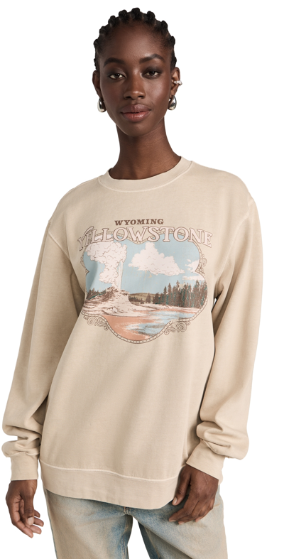 Girl Dangerous Yellowstone Sweatshirt Sand L