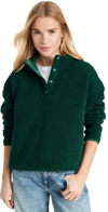 OUTDOOR VOICES MEGAFLEECE CROPPED PULLOVER CONIFER