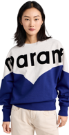 ISABEL MARANT ÉTOILE HOUSTON SWEATSHIRT LIGHT BLUE 38